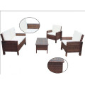 4PCS Fashion Brown Wicker Furniture